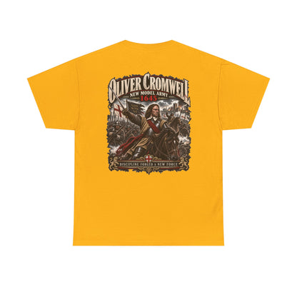 Oliver Cromwell New Model Army history T-shirt product mock-up