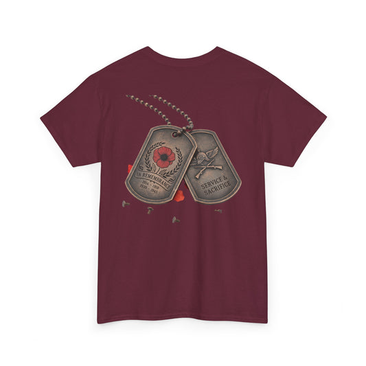 Remembrance Dog Tag T-Shirt — Memorial Military Tribute Tee