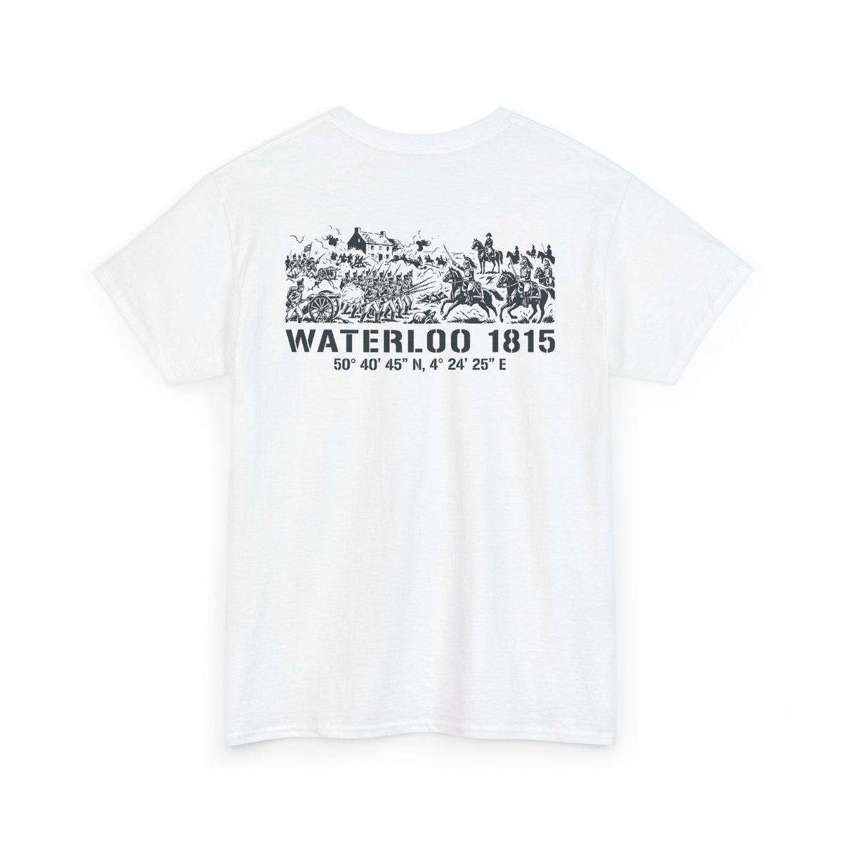 Waterloo 1815 Battlefield Engraving T-Shirt – Napoleonic History Tee