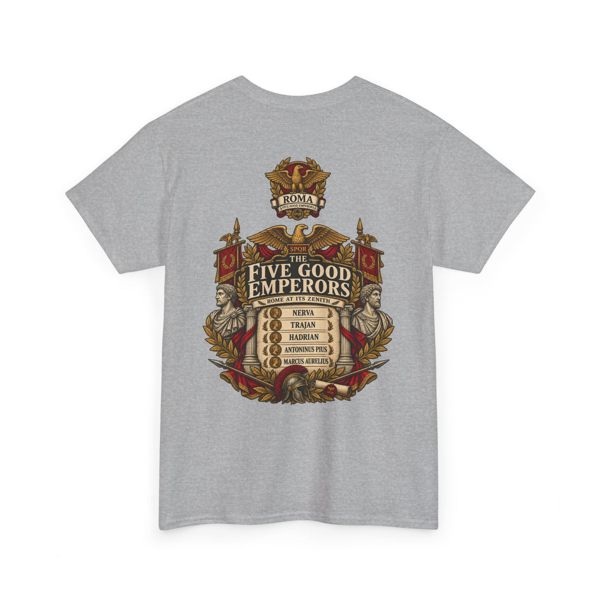 Five Good Emperors Roman history T-shirt – alternate product view 5