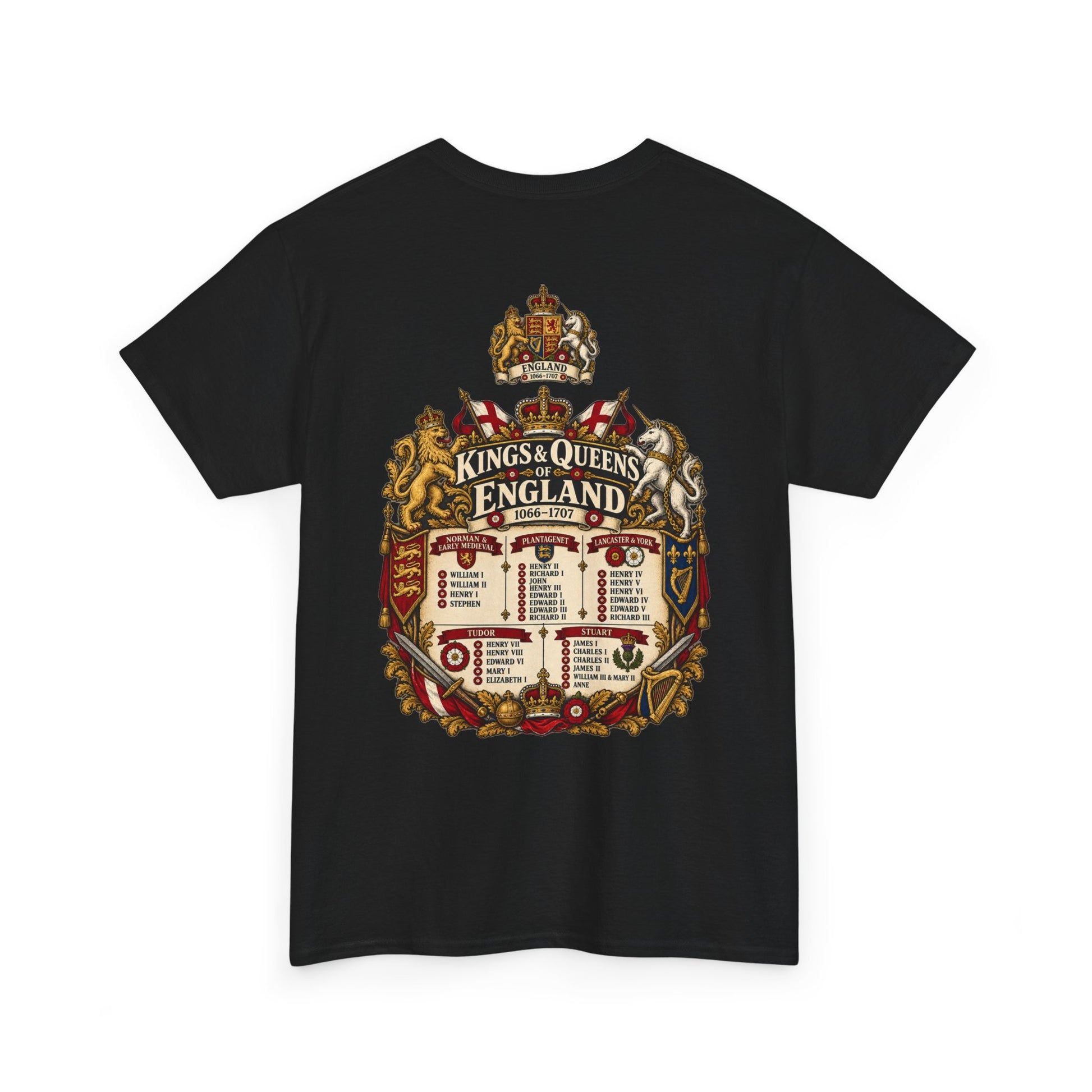 Kings and Queens of England 1066–1707 T-shirt – alternate product view 5