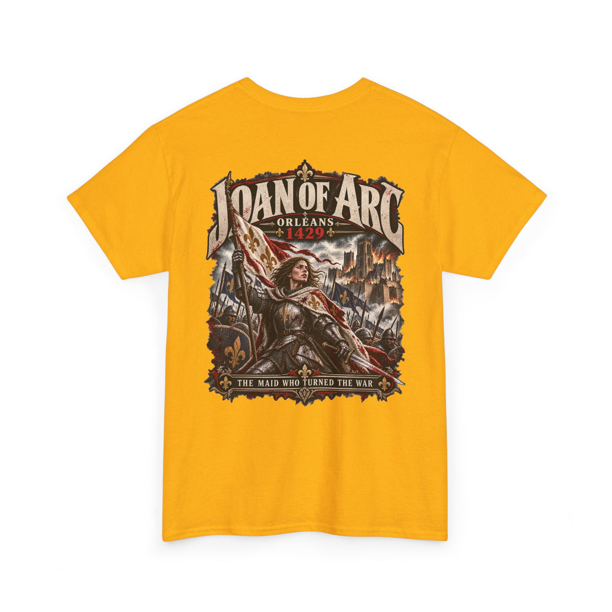 Joan of Arc medieval history T-shirt product mock-up