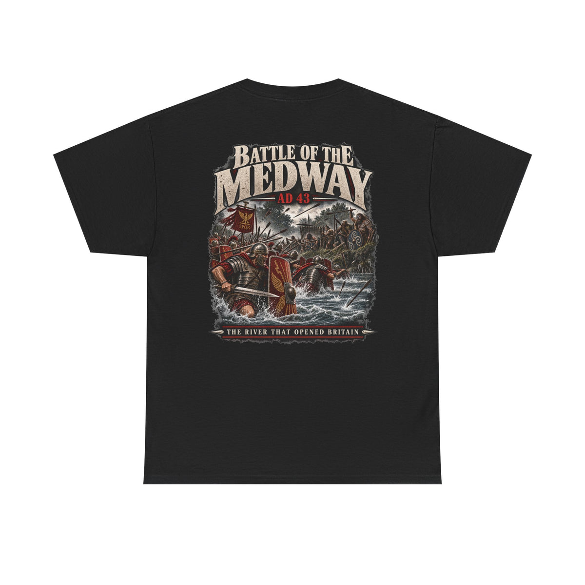 Battle of the Medway AD 43 Roman Britain T-shirt product mock-up