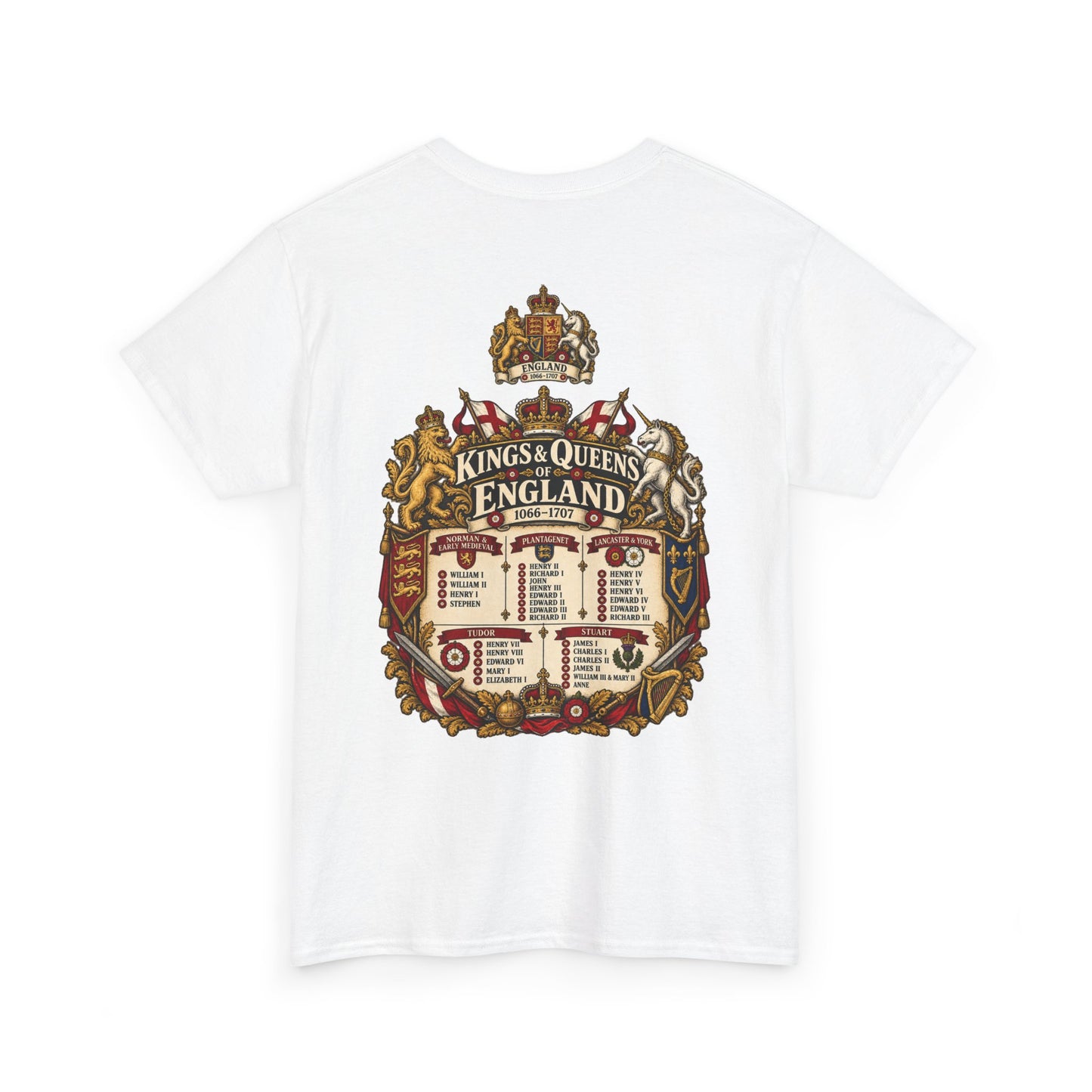 Kings and Queens of England 1066–1707 T-shirt – alternate product view 6