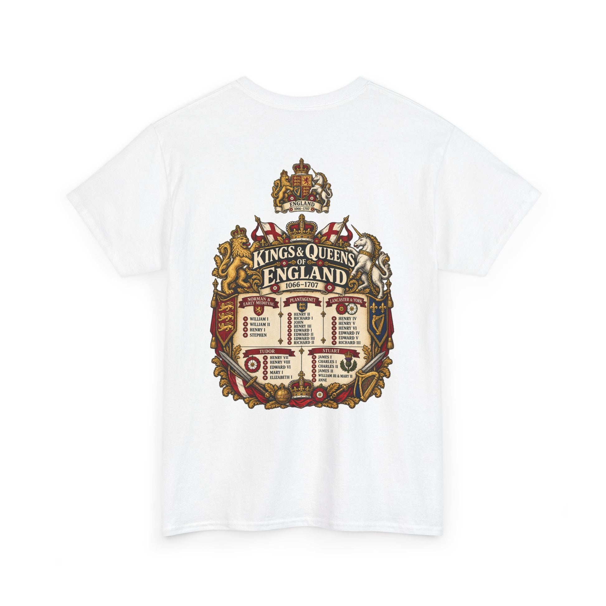 Kings and Queens of England 1066–1707 T-shirt – alternate product view 6