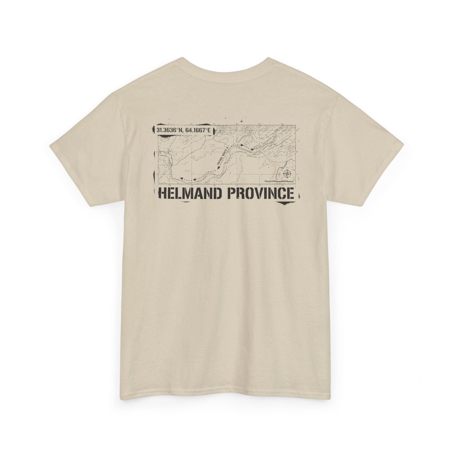 Op Herrick Helmand Province Map T-Shirt - Green Zone Military Graphic Tee