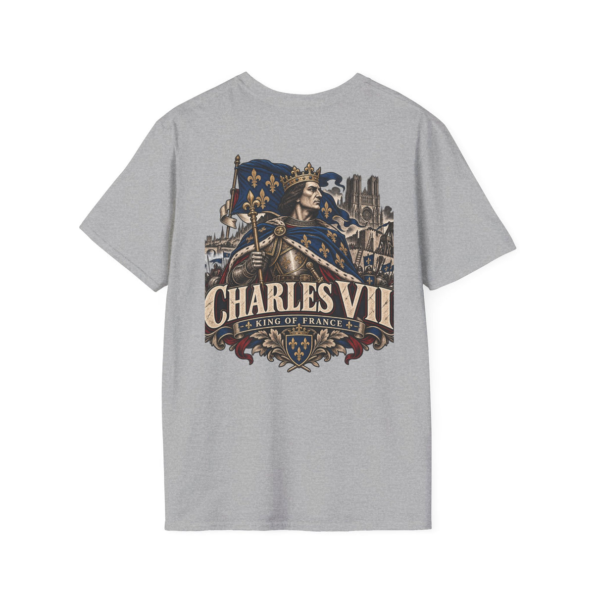 Charles VII King of France T-Shirt Iron Regiment historical T-shirt image 6