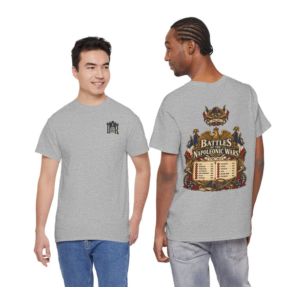 Napoleonic Era Battles List T-Shirt – 1796–1815 History Tee