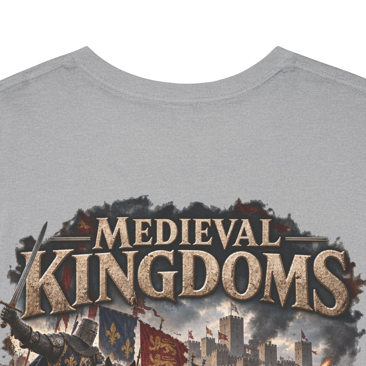 Medieval Kingdoms T-Shirt — Knights, Crowns & Battlefields