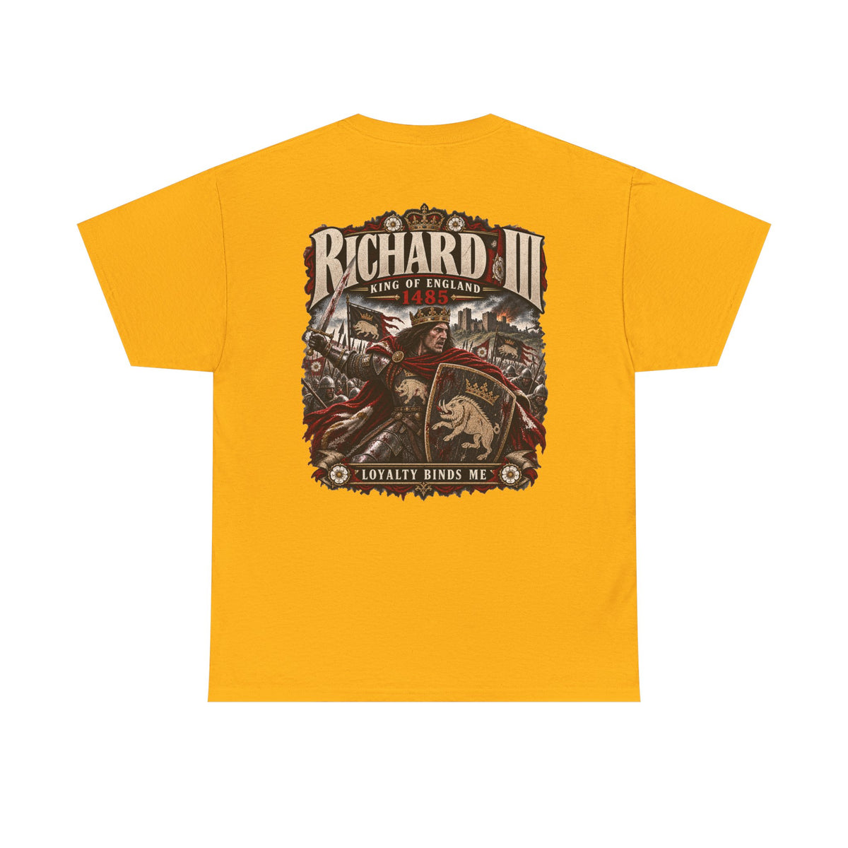 Richard III medieval history T-shirt product mock-up