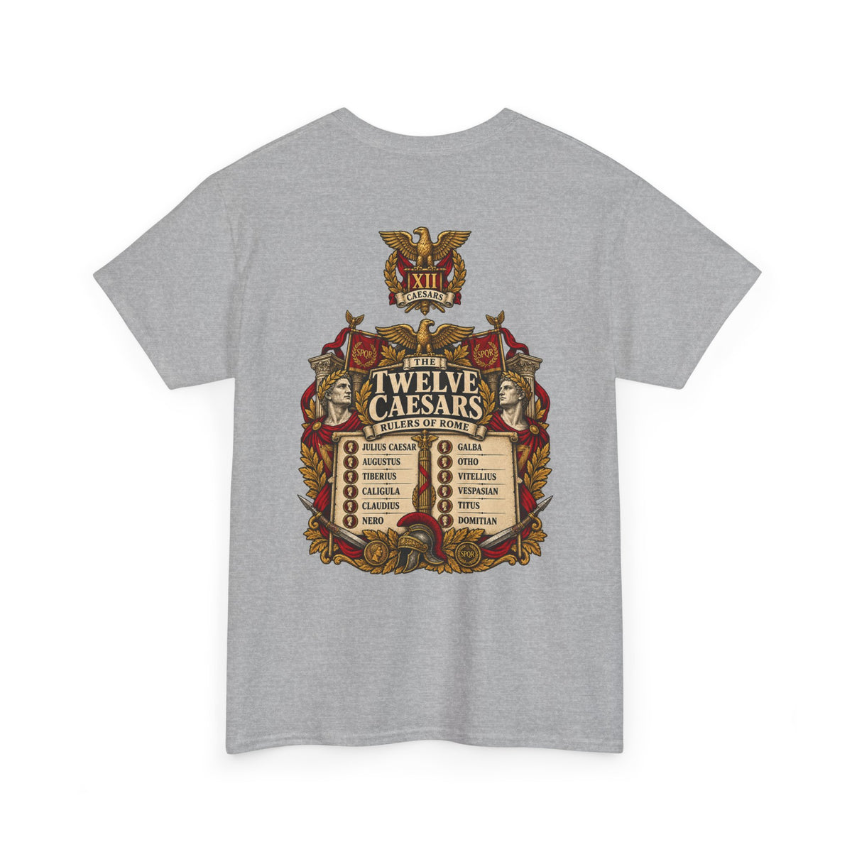 Twelve Caesars Roman history T-shirt – alternate product view 5